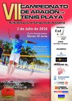Cartel cto de aragon tenis playa 2016
